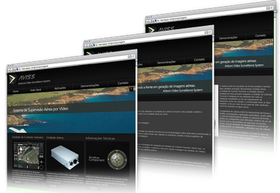 Web Site Aviss Sistemas Aéreos